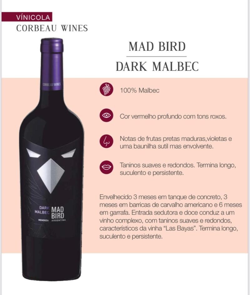 Mad Bird Dark Malbec 2021 - Image 2